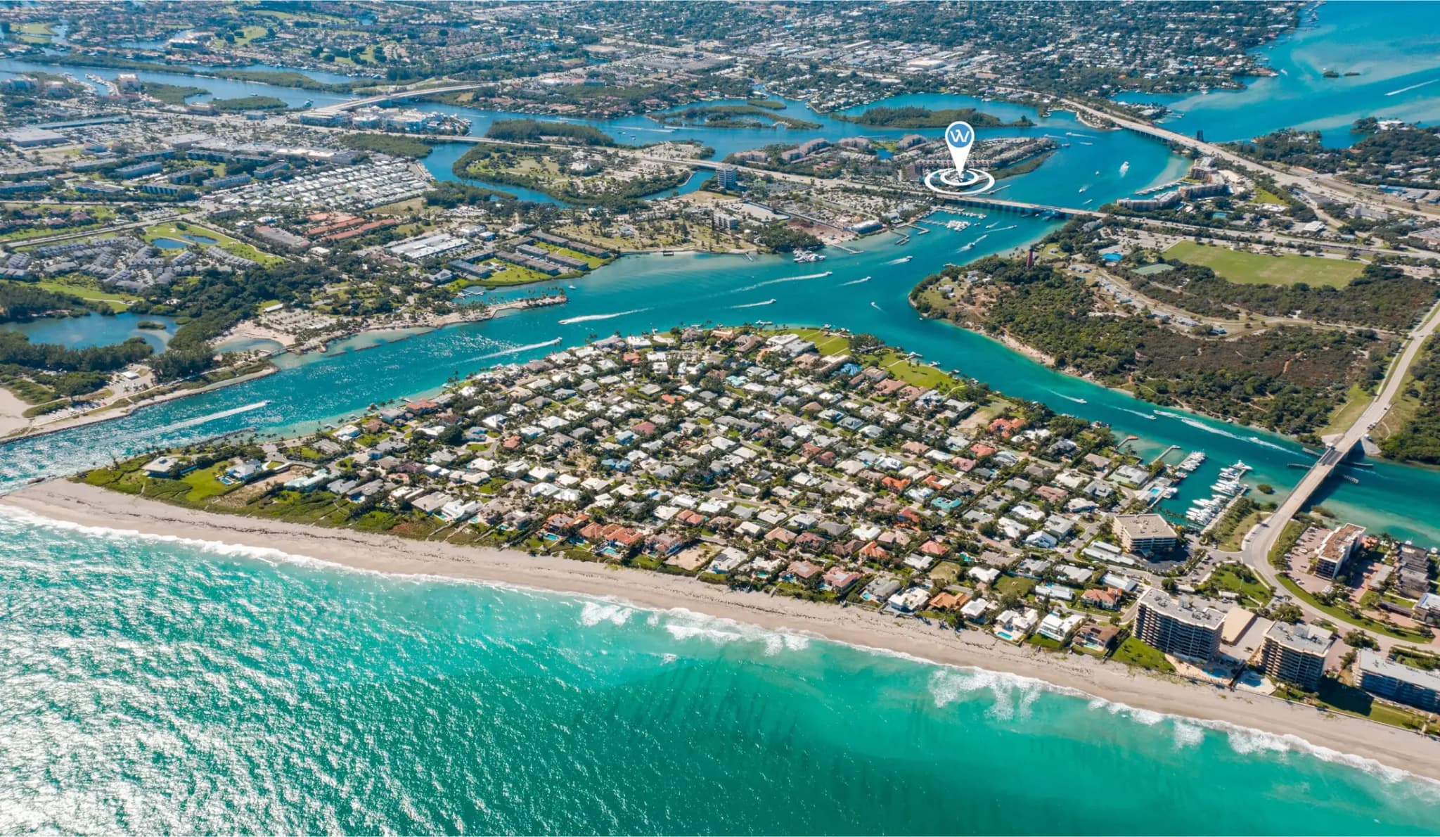 Aerial view of Jupiter, South Florida — Wavelength case studies