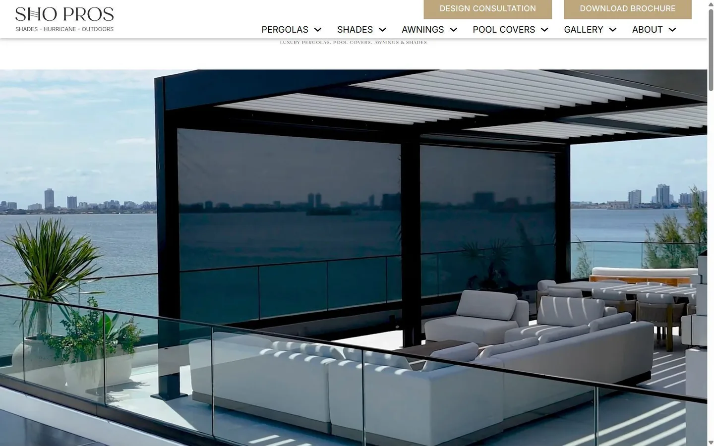 Homepage of the SHO PROS website built by Wavelength