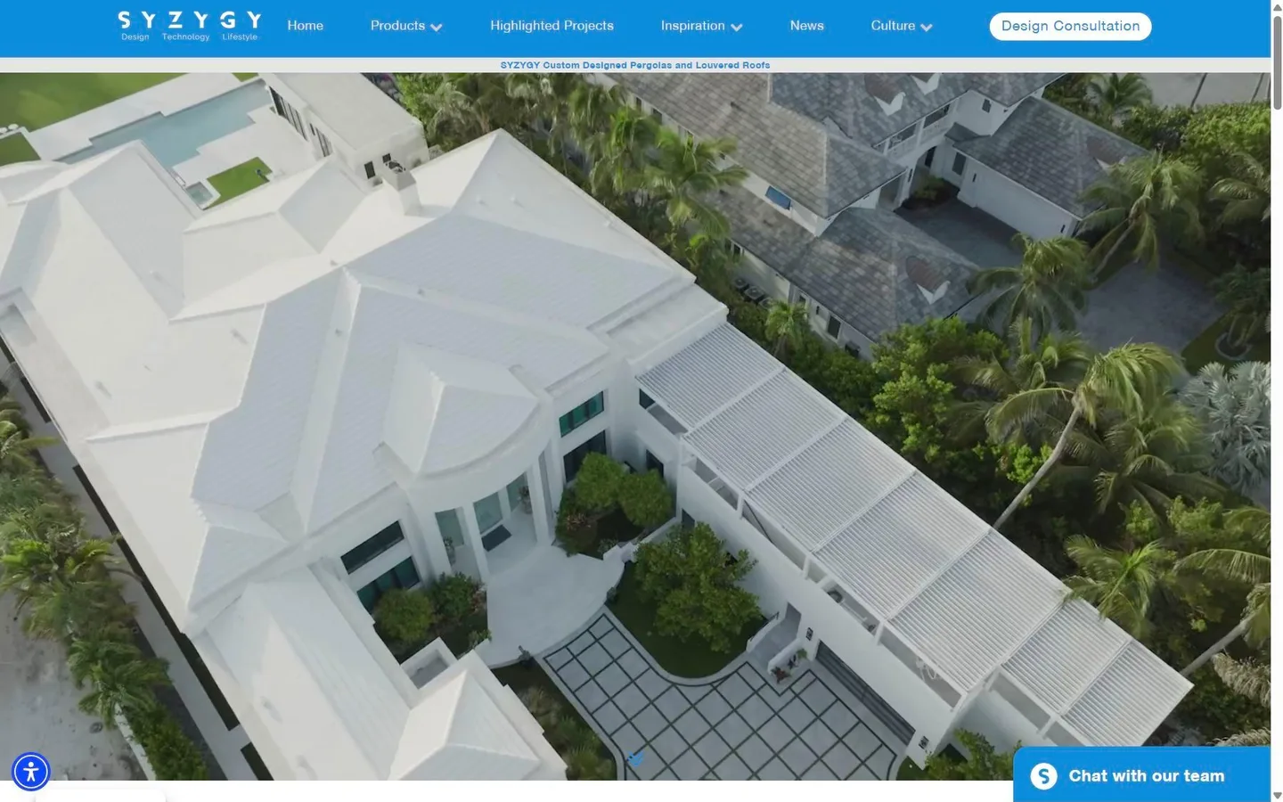 Homepage of the SYZYGY website built by Wavelength